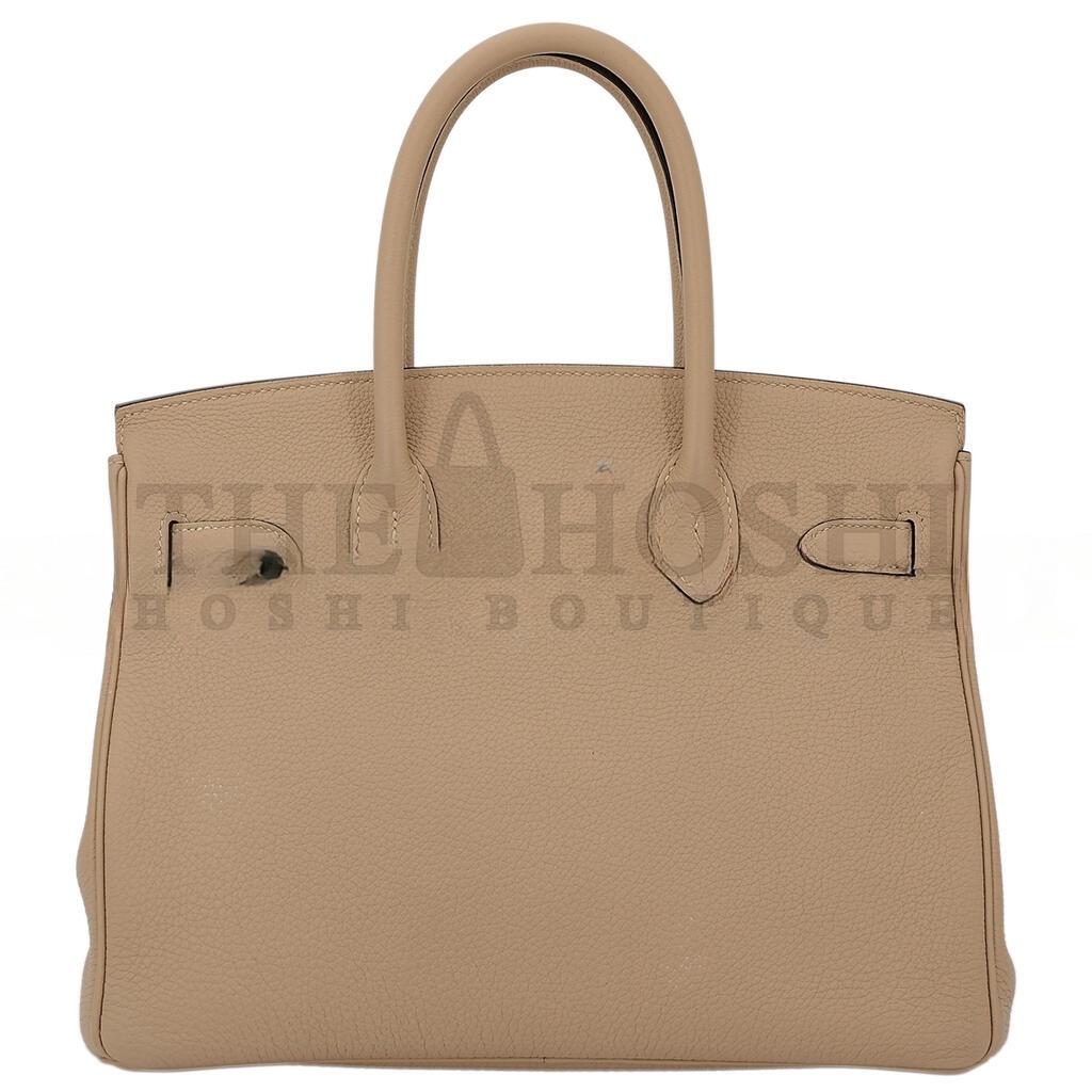 H**me5 BIRKIN25 TOGO 81 DOVE GREY GOLD BUCKLE BAG 10087367 (25*20*13cm) Master Quality